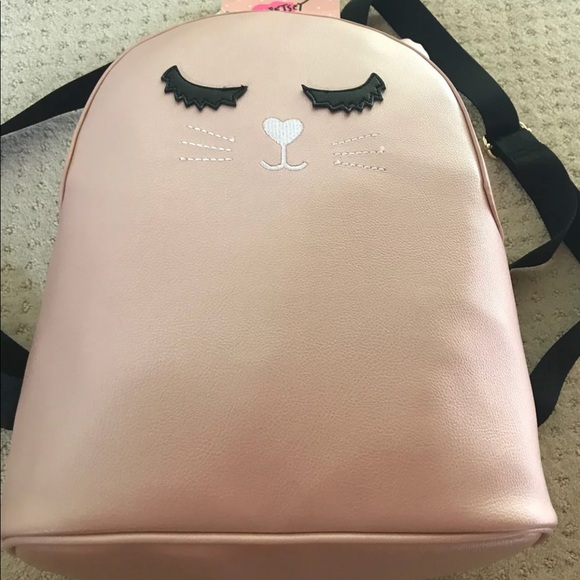 Cute pink cat face backpack new eyelashes!! - Picture 3 of 7